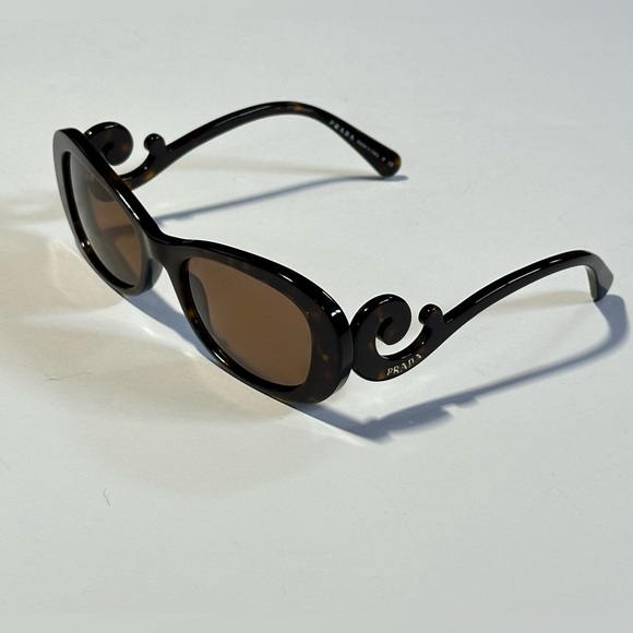 Prada Glasses Brown Havana ITALY RX Frame Tortoise Shell Baroque